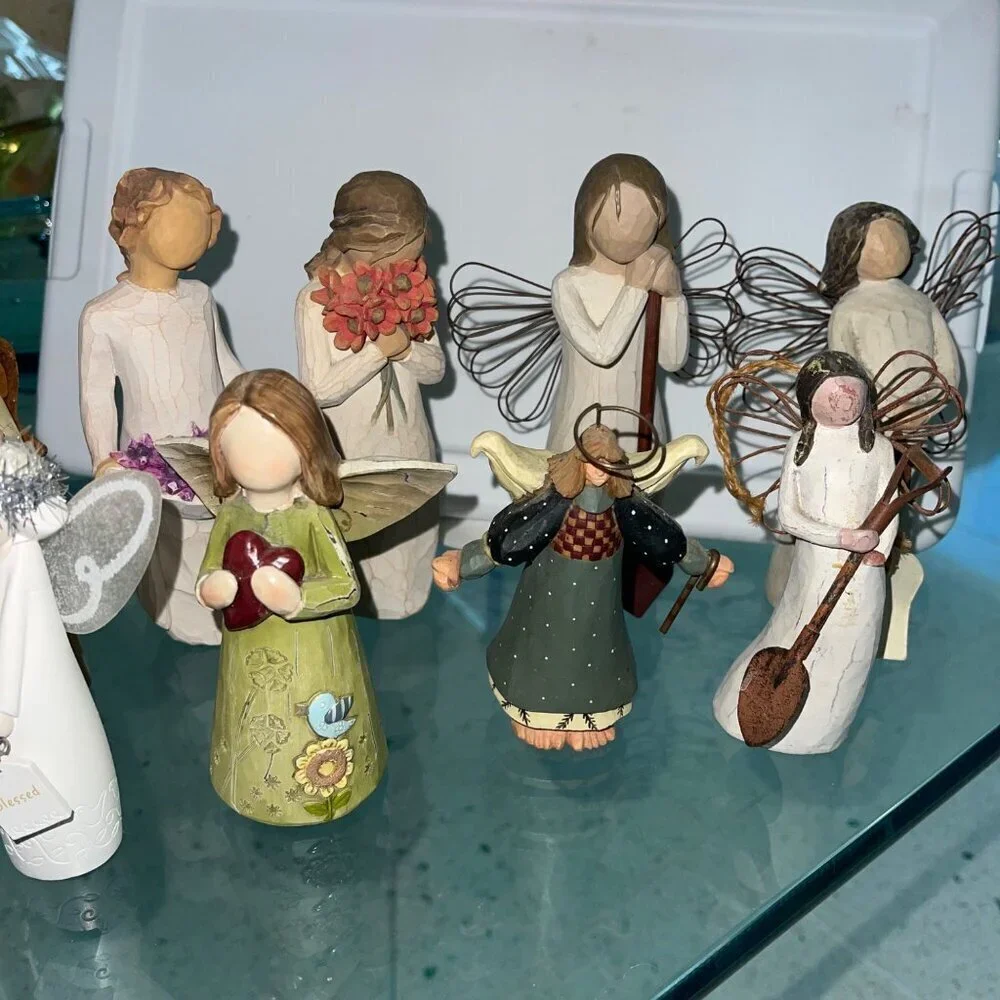 Willow Tree Vintage Folk Angel Multicolor Bundle of 9
